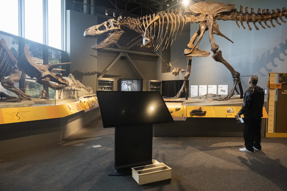 North Dakota Heritage Center dinosaur exhibit
