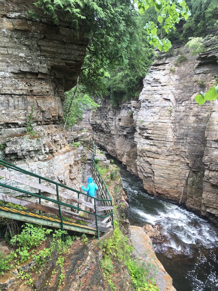Inner sanctum trail at Ausable Chasm