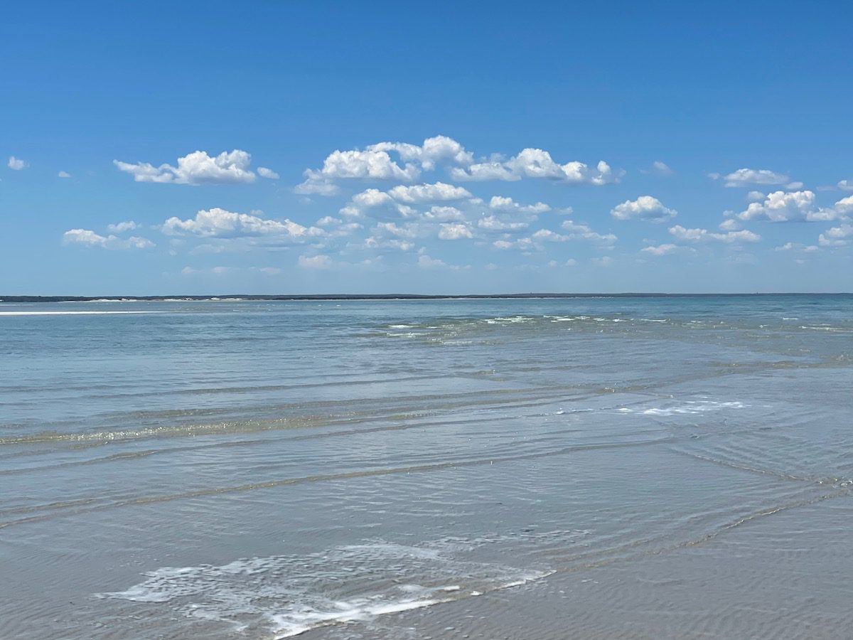 Gentle waves on Mayflower Beach