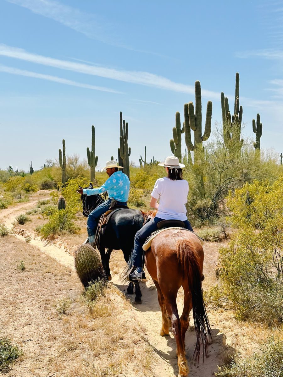 Trail ride at MacDonald's ranch