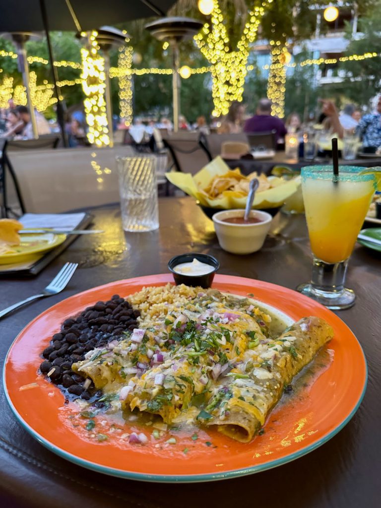 Enchiladas at the old town tortilla factory