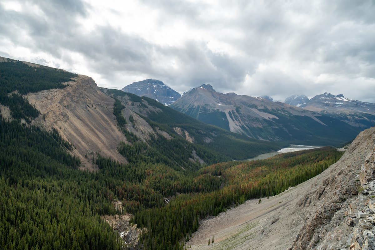 View from the Columbia Icefield Skywalk