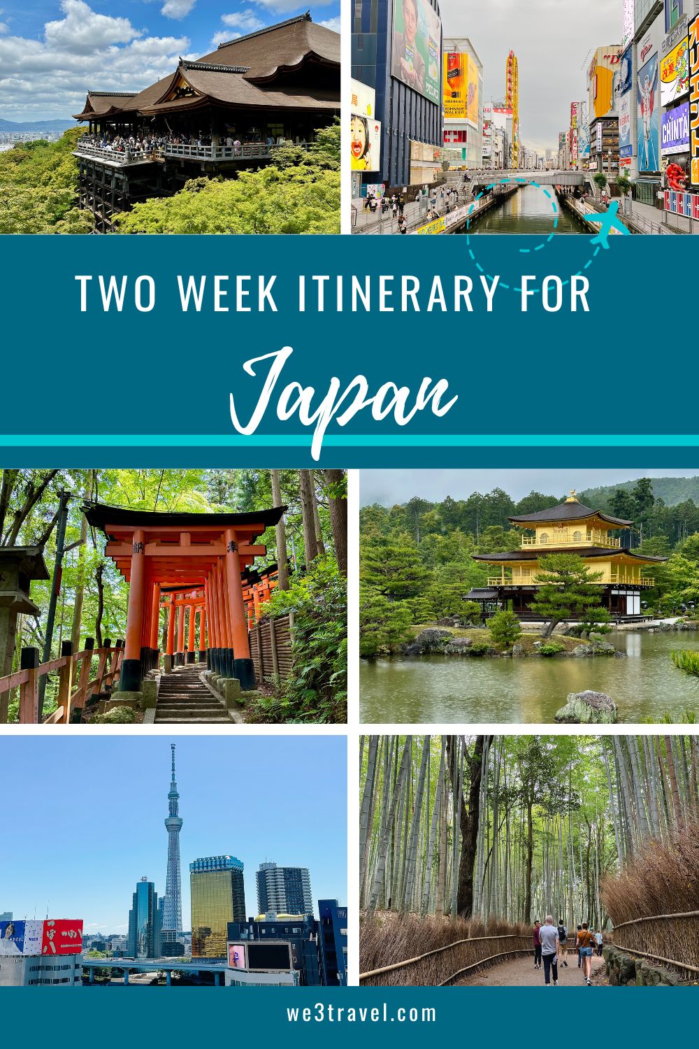 Planning a trip to Japan? This Japan itinerary gives a day-by-day guide for two weeks in Japan including visits to Tokyo, Kyoto, and Osaka with day trips to Nara, Hiroshima, and Miyajima. Perfect for your Japan vacation!