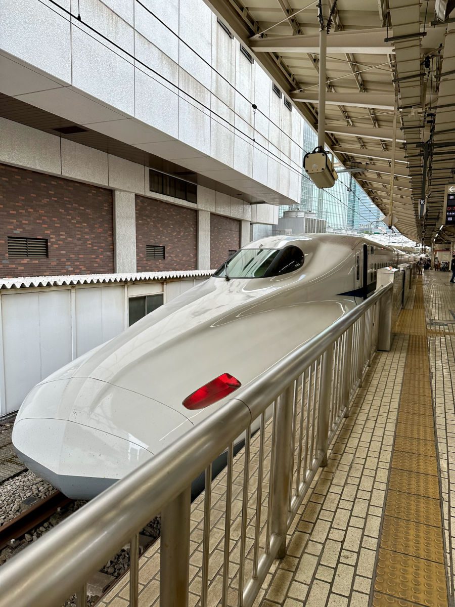 Bullet train in Tokyo