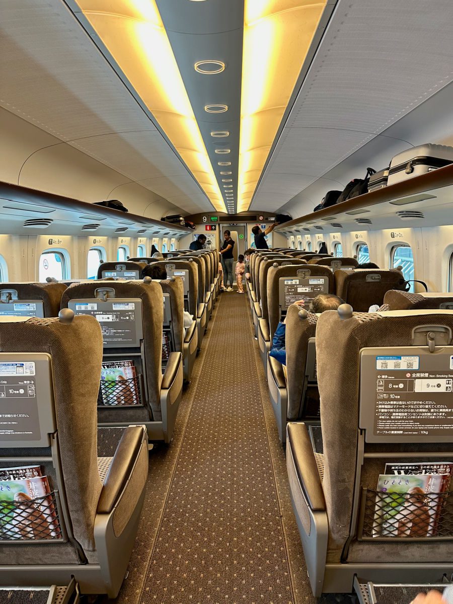 seats on the bullet train
