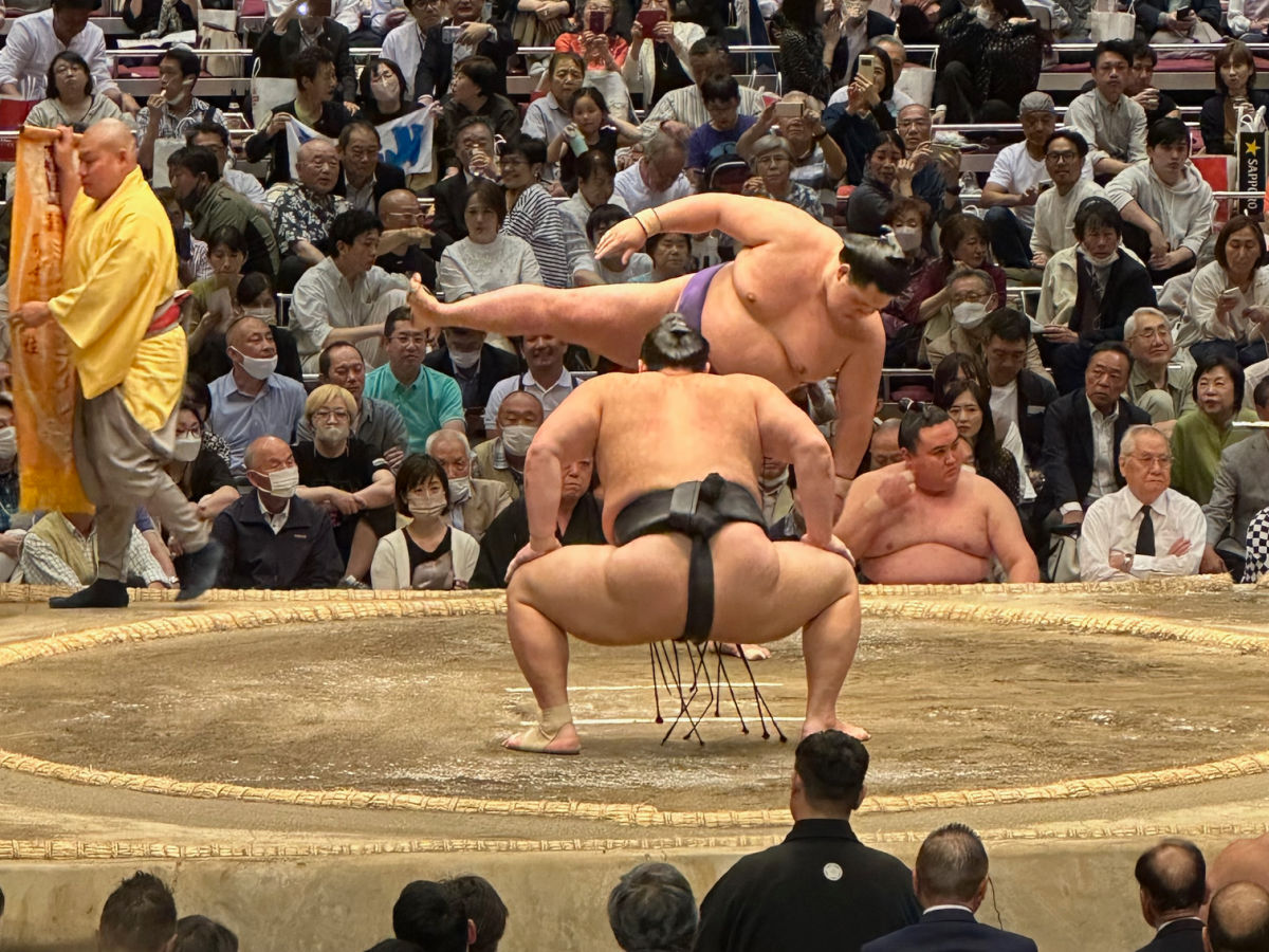 Sumo wrestling in Tokyo