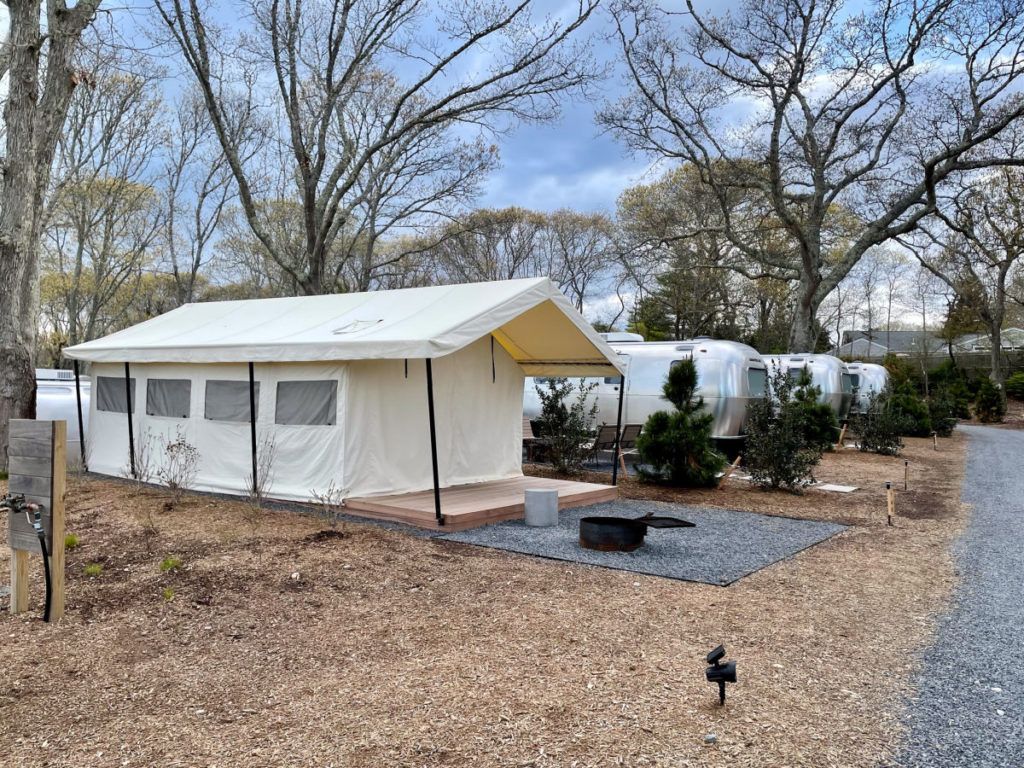 Luxury tent at AutoCamp Cape Cod