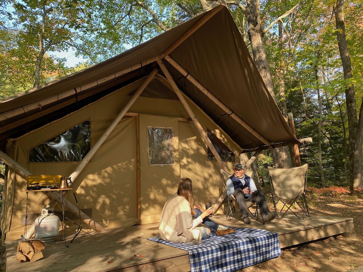 13 Places to Go Glamping in New Hampshire: Treehouses, Tents, Tiny Homes  and More