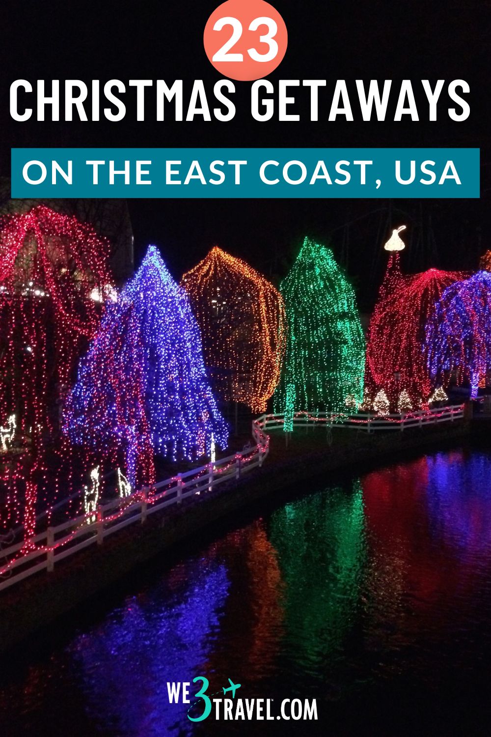 Planning a Christmas getaway? Try one of these 23 places to go for Christmas on the East Coast. We have selected the best Christmas towns to get in the festive mood this season!