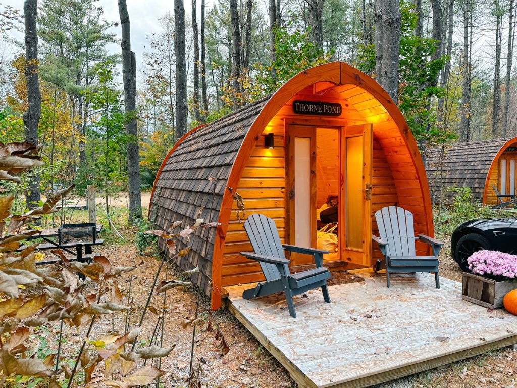 Hobbit house at Alpine Garden Glamping