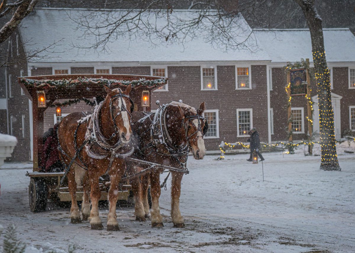 Horse and carriage at Old Sturbridge Village