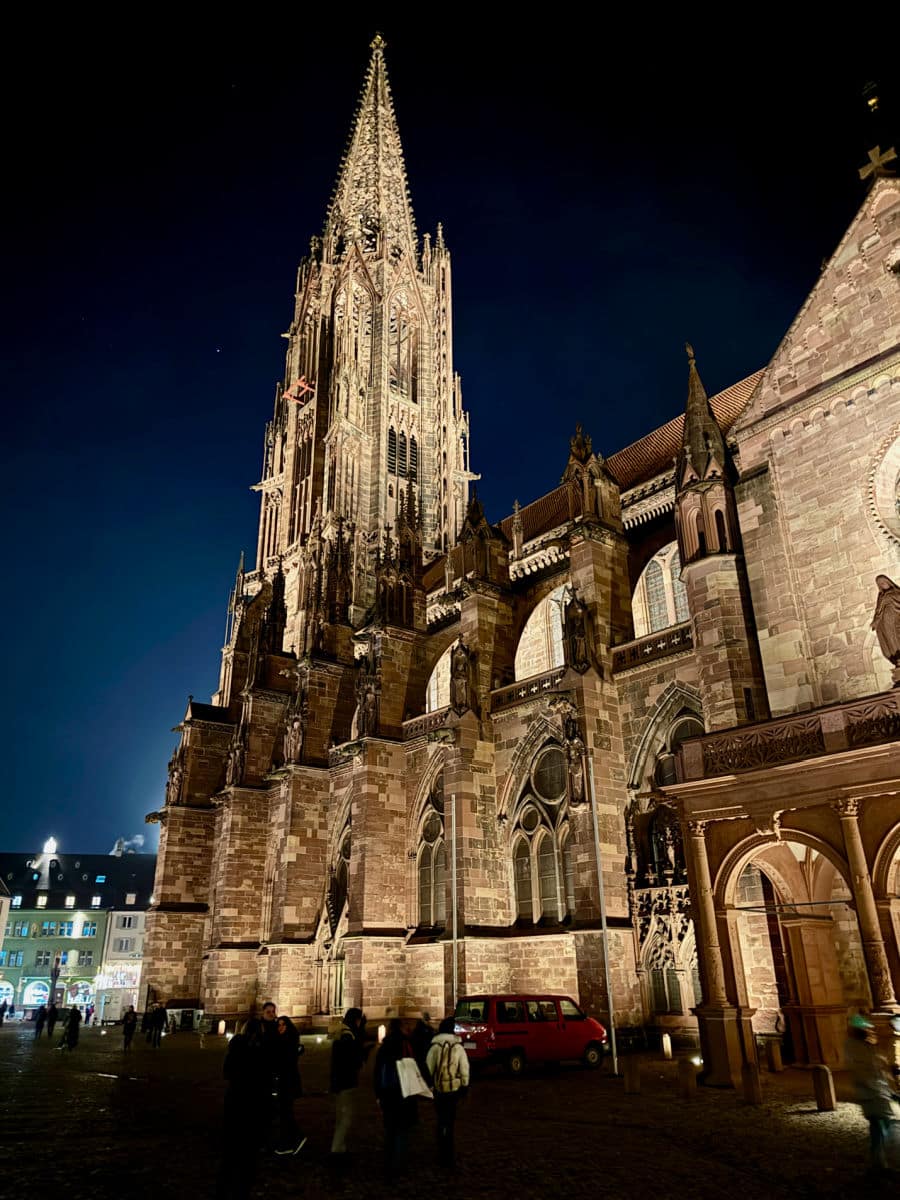 Freiberg cathedral at night