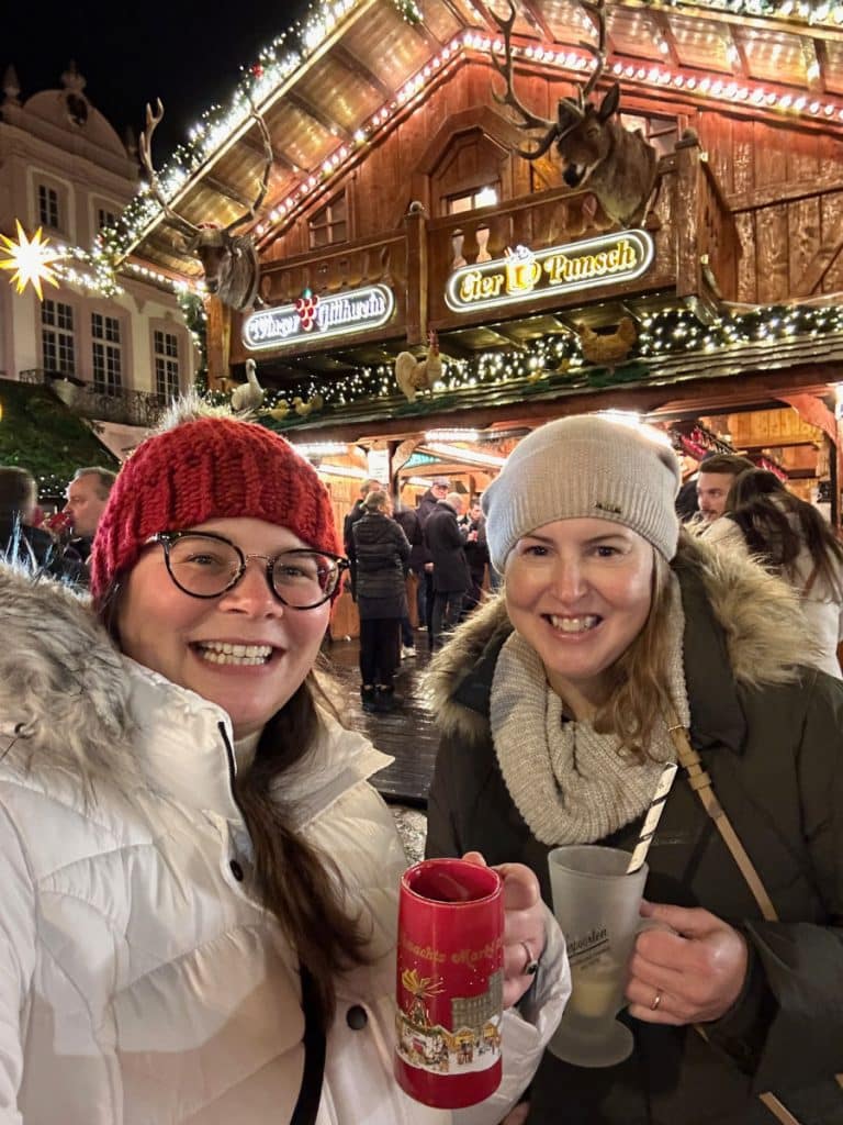 Tamara and Amanda at the Trier Christmas Market