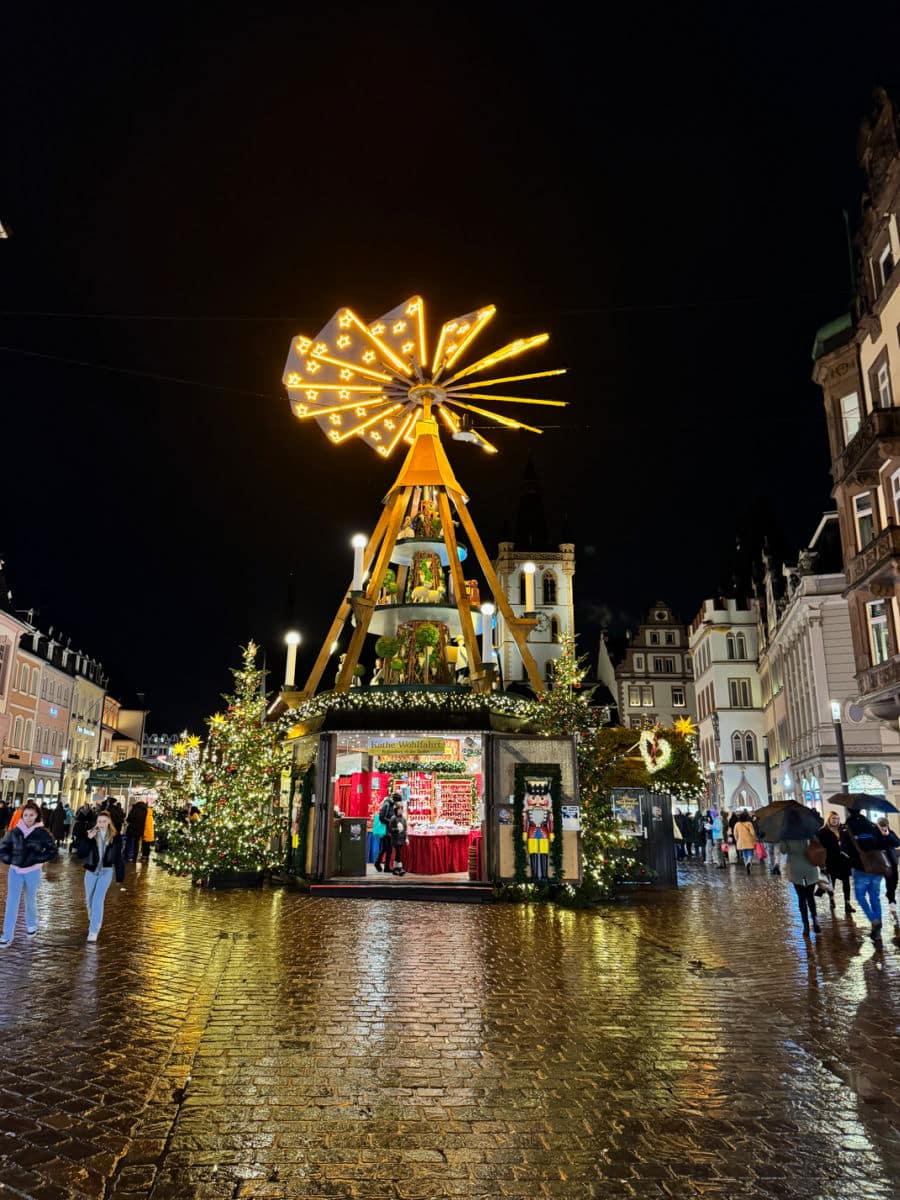 Christmas pyramid in Trier Germany