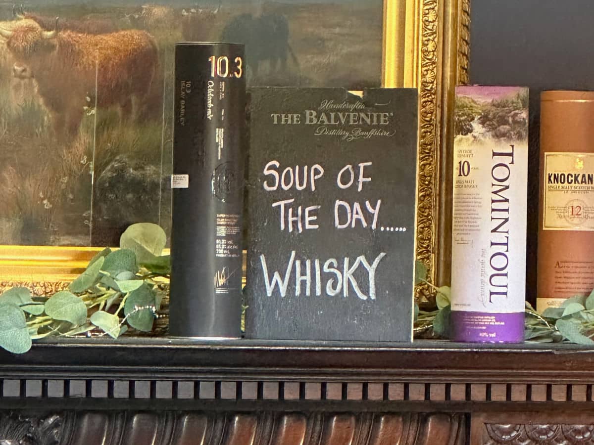 Soup of the day...whisky sign