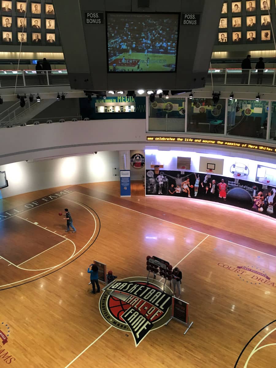 Basketball Hall of Fame center court
