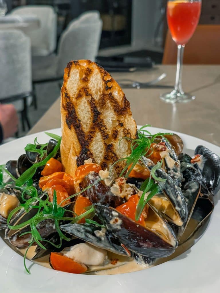 mussels at Alto Terrace bar and kitchen