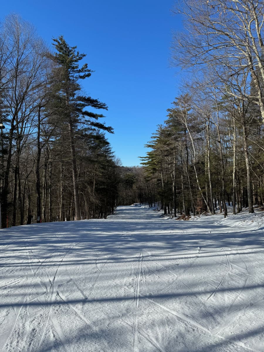 ski trail at Berkshires east