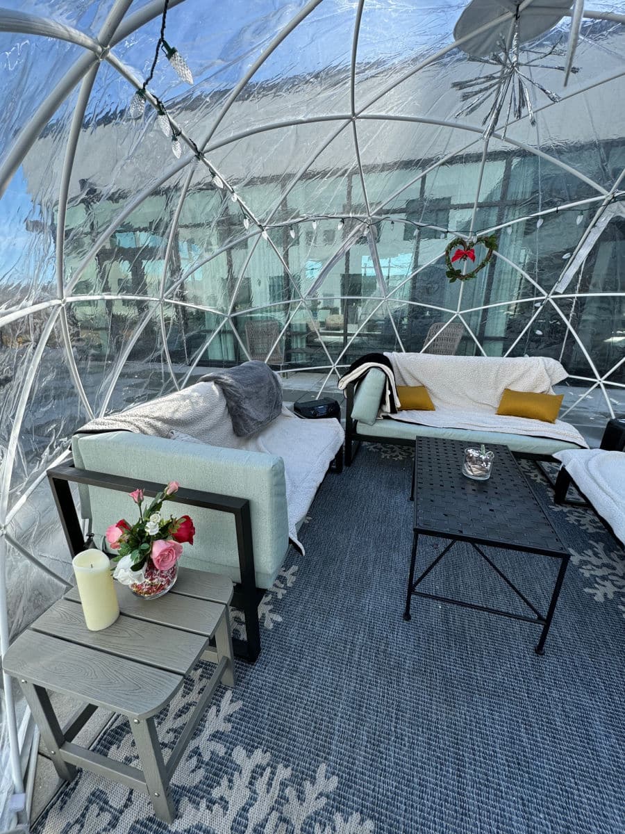 igloo at the Alto Terrace bar and kitchen