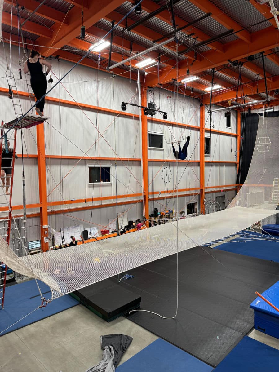 New England part-way for the circus arts trapeze