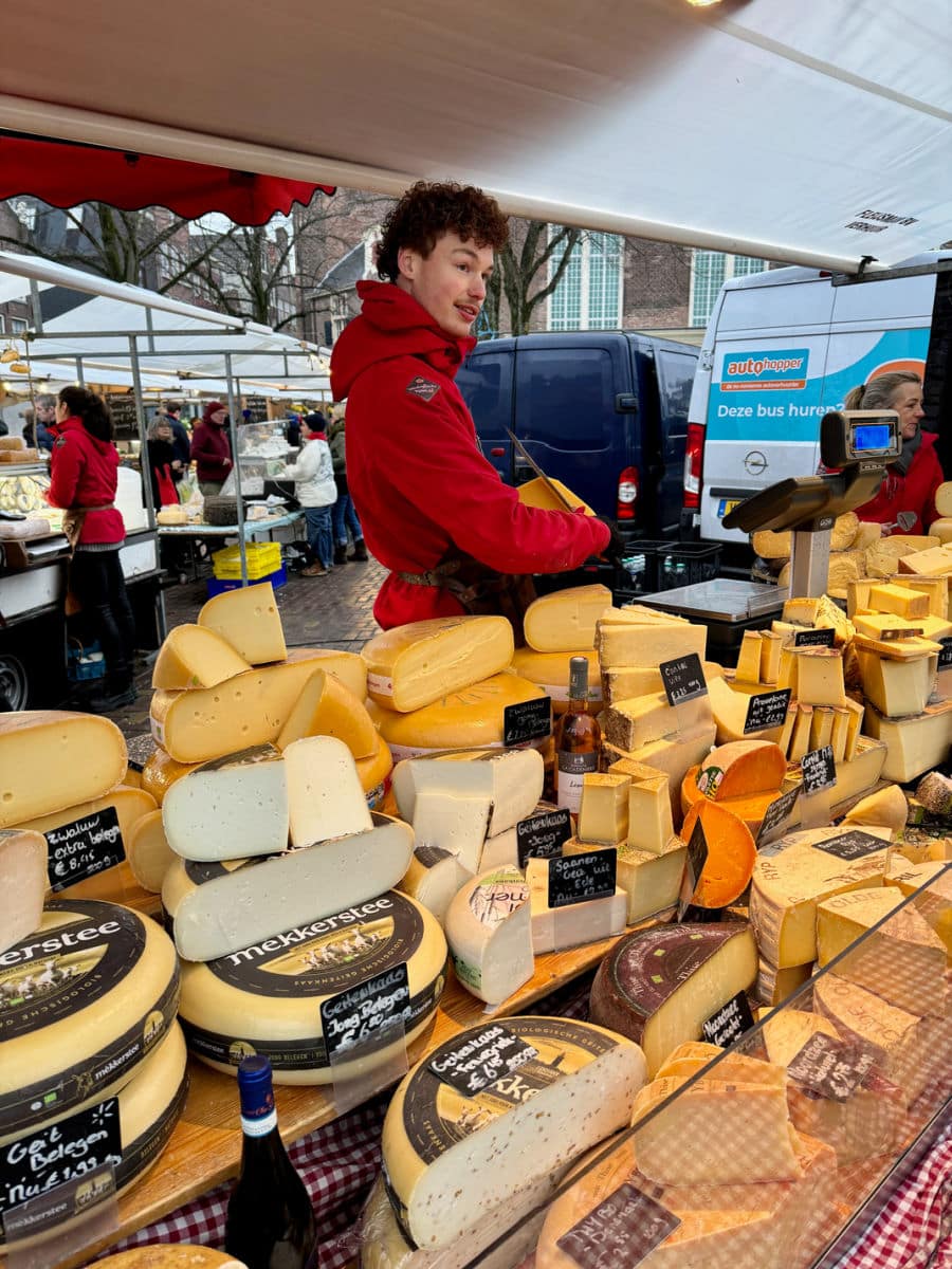 Cheese stand at Noordermarkt