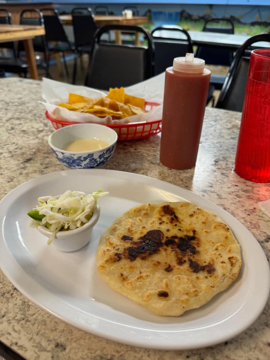 Pupusa at Norma's in Pauls Valley