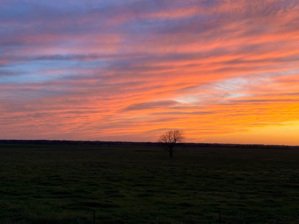 sunset in Oklahoma