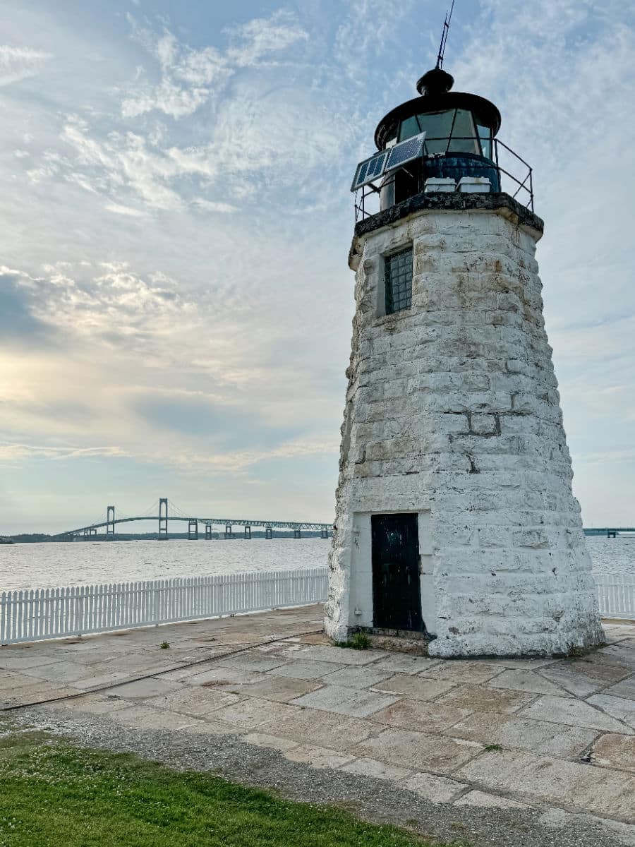 Goat Island lighthouse Newport RI