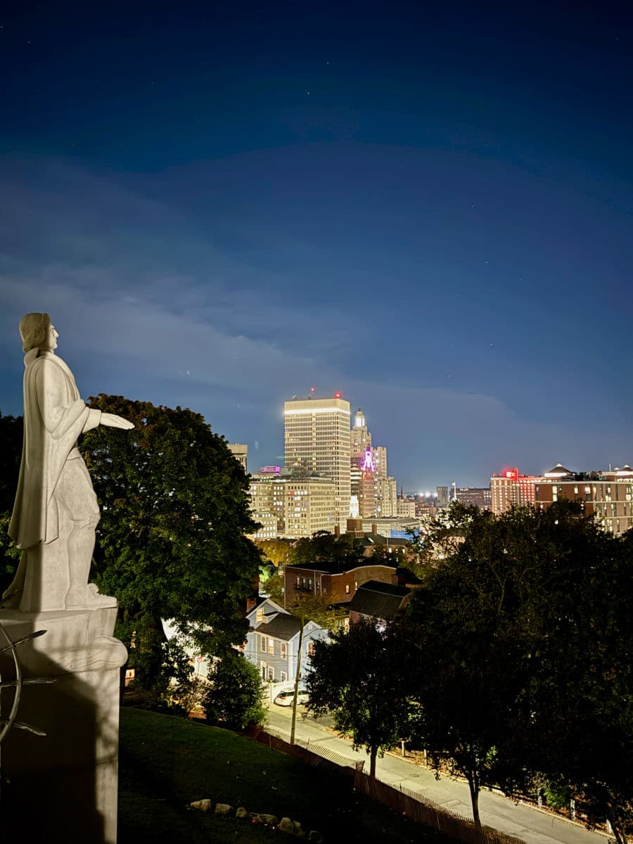 Prospect Terrace Providence at night
