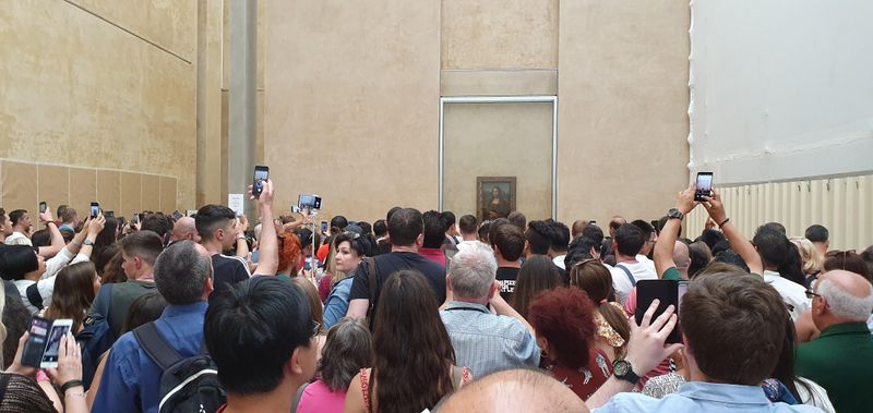 The Mona Lisa at The Louvre, France
