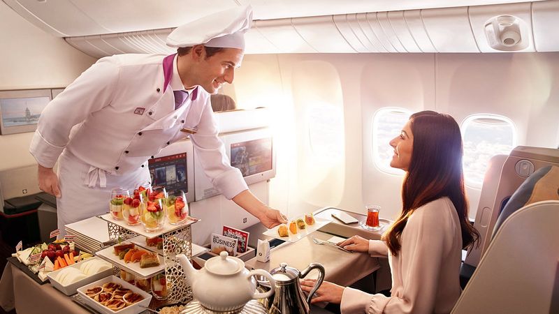 4. Complimentary In-flight Meals