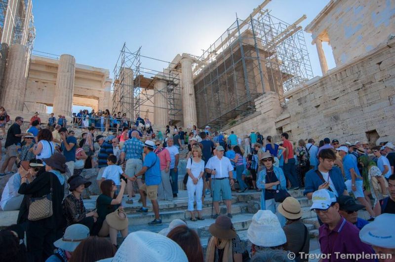 Overrun Athens Acropolis, Greece