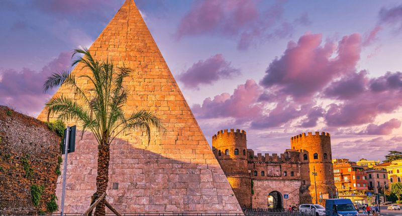 Pyramid of Cestius, Italy