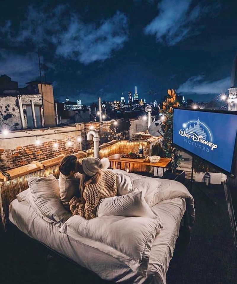 Rooftop Movie Night