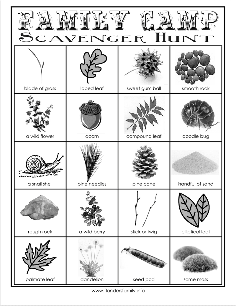 Nature Scavenger Hunt