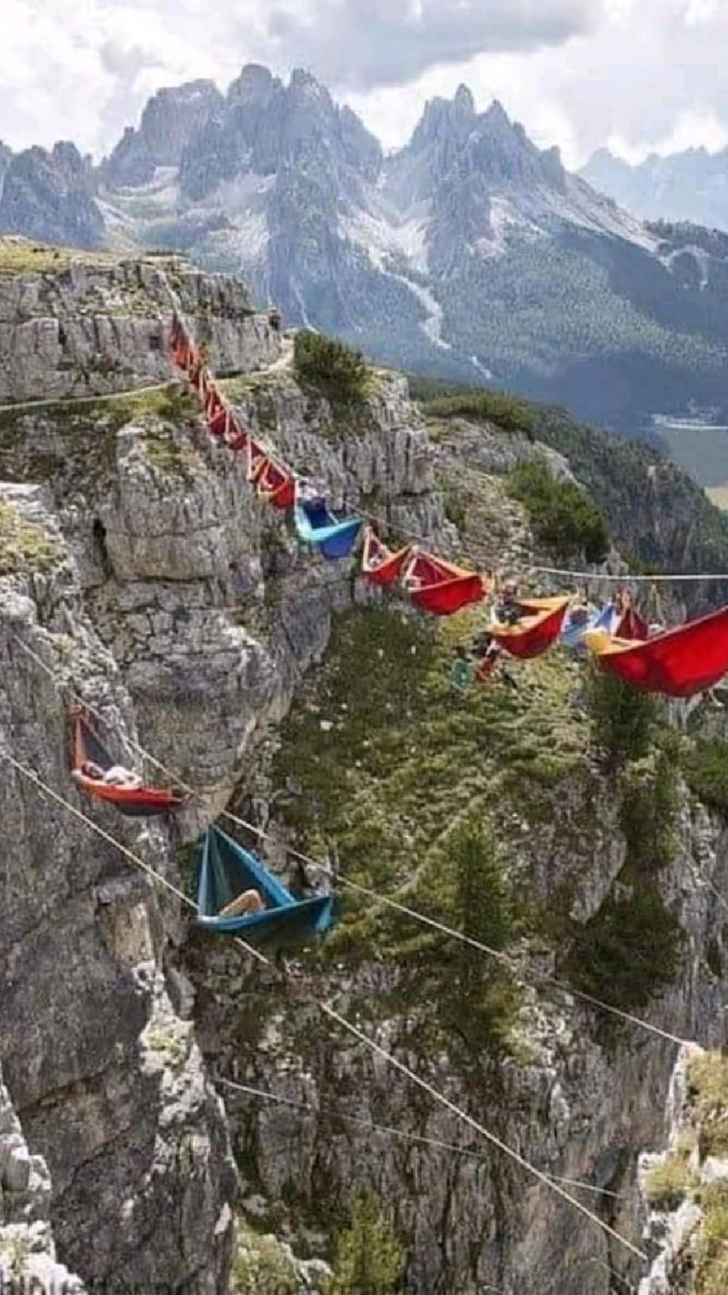 Sky Camping in the Alps