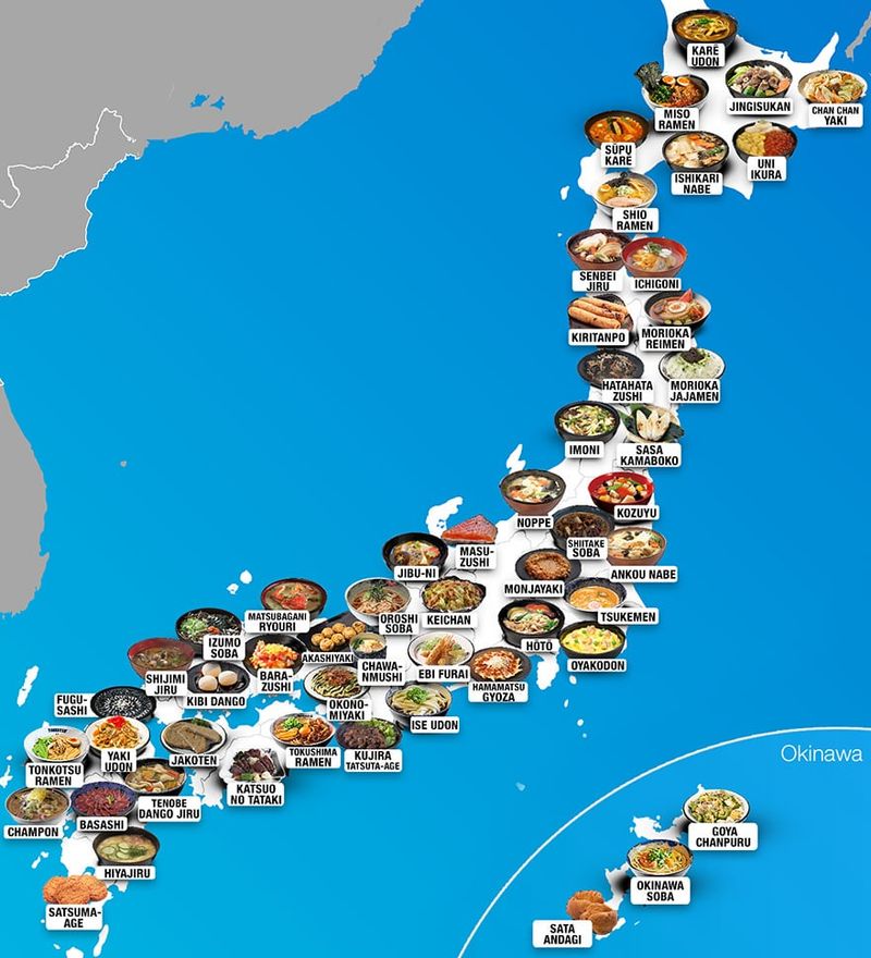 Culinary Map of Japan