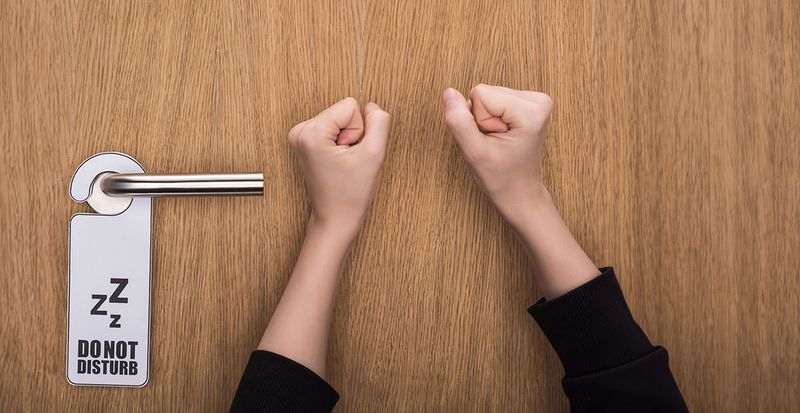 Ignoring Do Not Disturb Signs