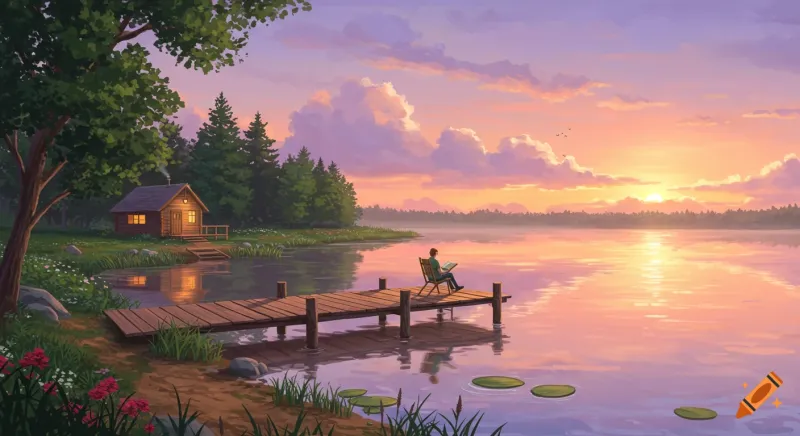 Reading by the Shore