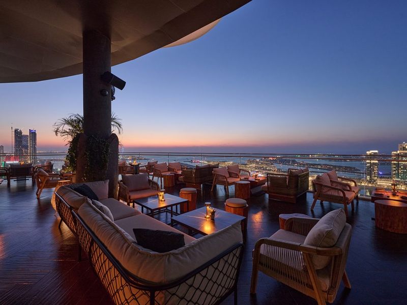 Glamorous Rooftop Lounge
