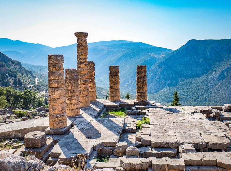Historic Wonders of Delphi, Greece