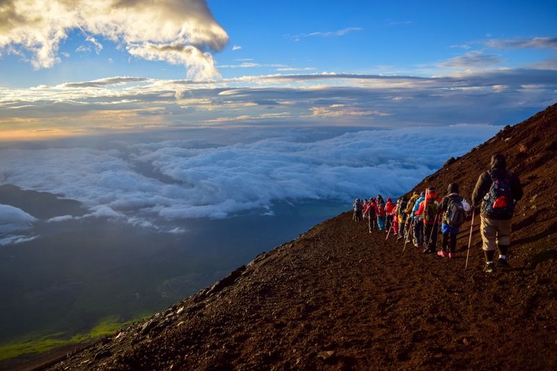 Climbing Mount Fuji