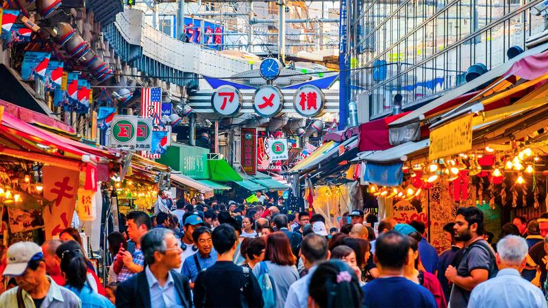 Ameyoko Market's Bustling Stalls