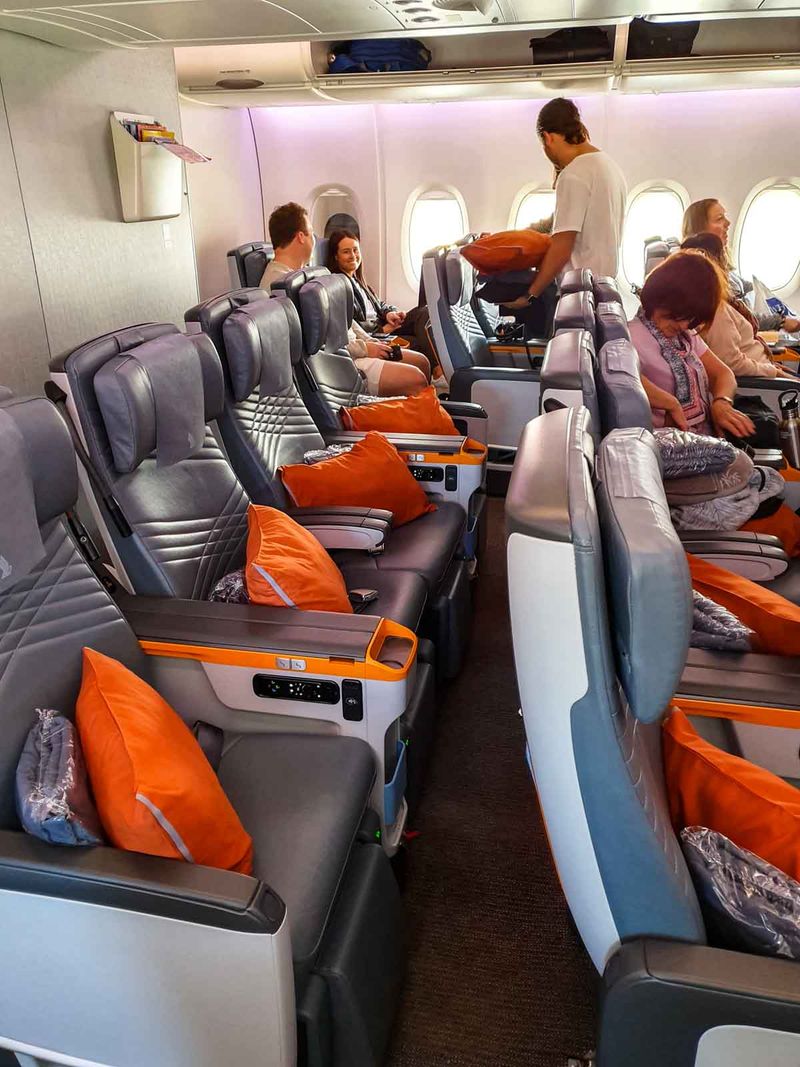 Singapore Airlines' Comfortable Seats