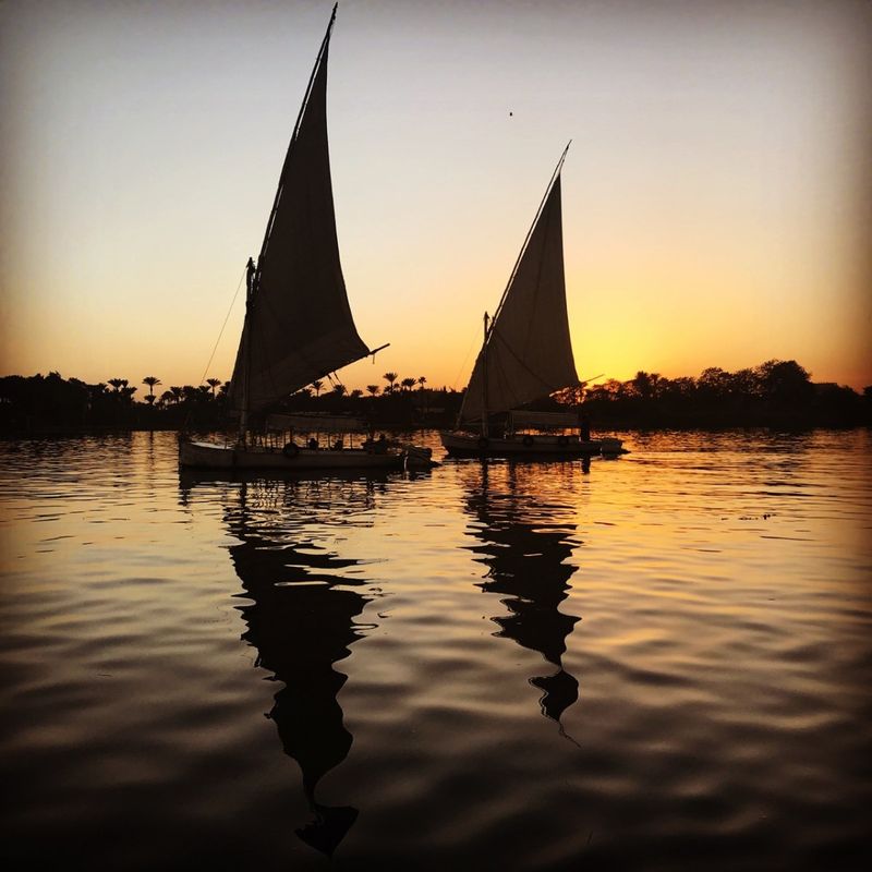 Sailing on the Nile River in Egypt
