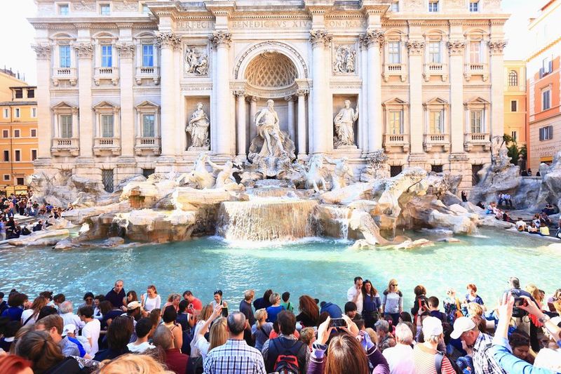 Rome's Trevi Fountain Coin Toss
