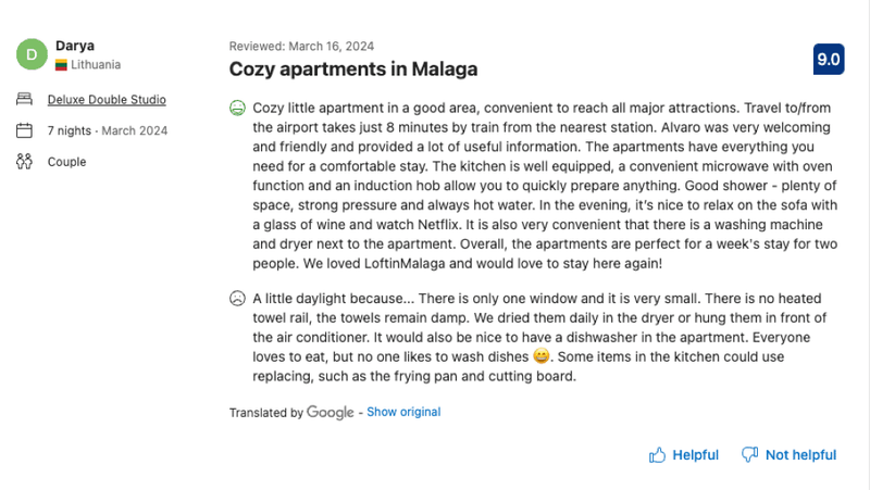 Leaving Detailed Reviews Online