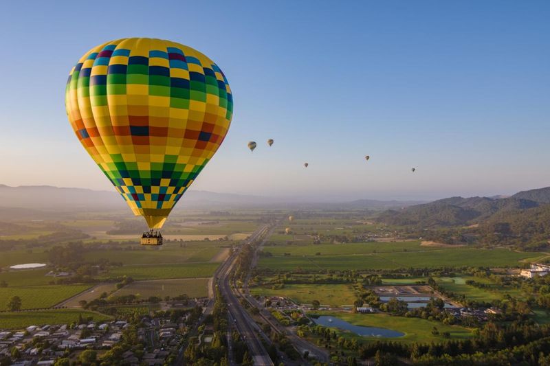 Hot Air Ballooning over Napa Valley