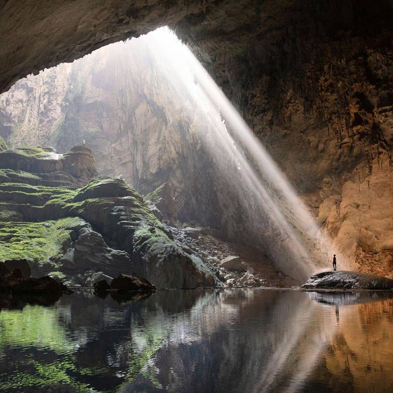Caving in the Son Doong Cave, Vietnam
