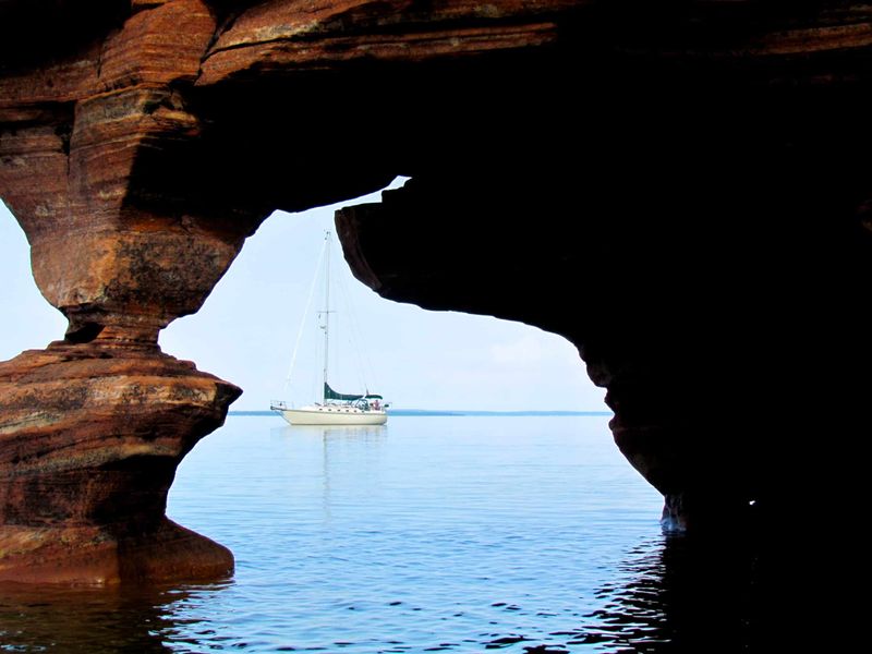 Sailing in the Apostle Islands, Wisconsin